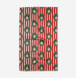 Striped Santa Tea Towel
