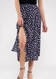 SPOTTED MIDI SKIRT