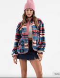 TRIBAL FLEECE JACKET