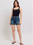 JUDY BLUE HW TUMMY CONTROL SHORTS