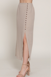Linen Midi Skirt