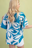Leaf Print Top
