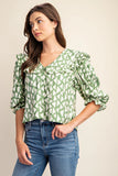 Collared Button Down Top