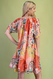 Gathered Mini Dress