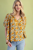 Floral Button Down Top
