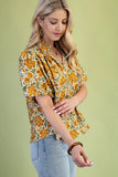 Floral Button Down Top