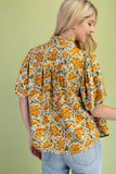 Floral Button Down Top
