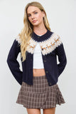 Fair Isle Knit Cardigan