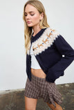 Fair Isle Knit Cardigan