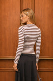 Henley Long Sleeve Knit Top
