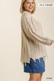 CABLE KNIT SWEATER