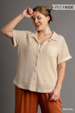 Waffle Knit Top