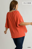 Bubble Sleeve Top
