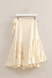 Ruffle wrap skirt