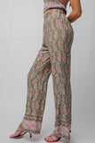 BORDER PRINTED PANTS