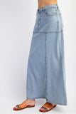 DENIM MAXI SKIRT